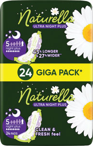 Naturella Ultra Night Plus hygienické vložky 24 ks