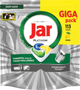 Jar Platinum tablety do umývačky riadu 113 ks