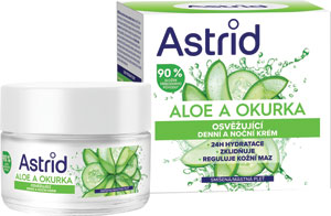 Astrid denný a nočný krém osviežujúci Aloe a Uhorka 50ml