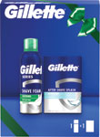 Gillette darčeková sada pena na holenie Soothing Aloe Vera 250 ml, voda po holení Arctic Ice 100 ml - Teta drogérie eshop
