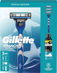 Gillette Mach3 Sport darčeková sada strojček, 3 ks náhradných hlavíc, pena na holenie 250 ml, púzdro - Teta drogérie eshop