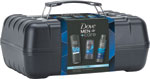 Dove darčeková sada Men+Care Clean Comfort sprchovací gél 250 ml, antiperspirant Advanced 150 ml, tuhý stick 50 ml, box na náradie - Teta drogérie eshop