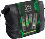 Dove darčeková sada Men+Care Extra Fresh sprchovací gél 250 ml, antiperspirant Advanced 150 ml, šampón250 ml, tuhý stick 50 ml, kozmetická taška - Teta drogérie eshop