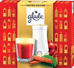 Glade darčekova sada sviečka 112 g, elektrický osviežovač 20 ml