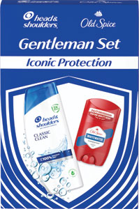 Head & Shoulders darčeková sada Iconic Protection Head & Shoulders šampón Classic Clean 400 ml, Old Spice stick Whitewater 50 ml 
