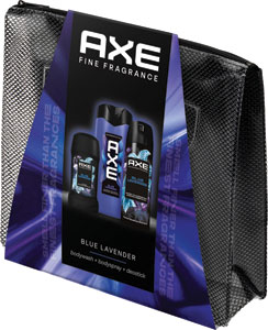 Axe darčeková sada Blue Lavender sprchovací gél 400 ml, dezodorant 150 ml, tuhý dezodorant 50 ml, kozmetická taška