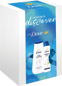 Dove darčeková sada Deeply Nourishing sprchovací gél 225 ml, antiperspirant 150 ml
