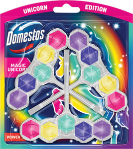 Domestos WC blok Power 5 Magic Unicorn 3x50 g