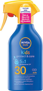 Nivea Sun Kid's Protect&Care sprej na opaľovanie SPF 30 pumpa 250 ml