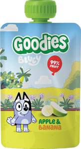 Goodies BLUEY ovocná kapsička jablko, banán 100 g