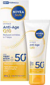 Nivea Sun pleťový krém Anti-Age Q10 SPF 50+ 40 ml