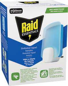 Raid Essentials svetelný lapač hmyzu s náplňou 1 + 1 ks