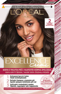 L'Oréal Paris Excellence farba na vlasy 2 Čiernohnedá