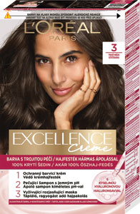 L'Oréal Paris Excellence farba na vlasy 3 Tmavá hnedá