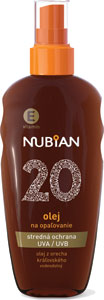 Nubian olej na opaľovanie SPF 20 Sprej 200 ml