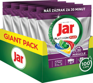 Jar Our 30 Minute Miracle Platinum Plus tablety do umývačky riadu Citrón 100 ks