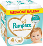 Pampers Premium detské plienky veľkosť 4 156 ks 9-14 kg mesačné balenie