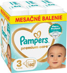 Pampers Premium detské plienky veľkosť 3 180 ks 6-10 kg mesačné balenie