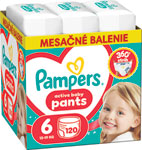 Pampers Active baby plienkové nohavičky veľkosť 6 120 ks 13-19 kg mesačné balenie