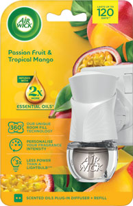 Air Wick elektrický osviežovač vzduchu strojček a náplň Marakuja a tropické mango 19 ml