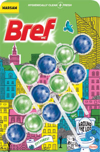 Bref tuhý WC blok Around the Loo City Forest Varšava 3x50g