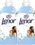 Lenor aviváž Sensitive 2 × 59 PD, 2 × 1239 ml