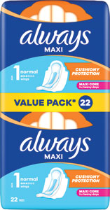 Always MAXI hygienické vložky Normal 22 ks