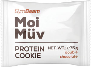 GymBeam MoiMüv Protein Cookie dvojitá čokoláda 75 g