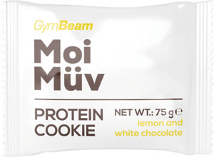 GymBeam MoiMüv Protein Cookie citrón & biela čokoláda 75 g