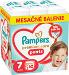 Pampers Premium plienkové nohavičky veľkosť 7 62 ks 15+ kg