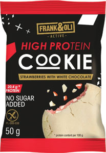 FRANK&OLI High Protein - Strawberries with White Chocolate 50 g