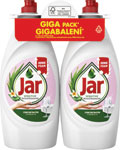 Jar tekutý prostriedok na umývanie riadu Sensitive Aloe Vera & Pink Jasmine 2 x 900 ml
