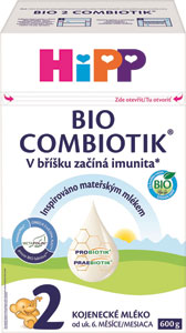 HiPP 2 BIO COMBIOTIK® Následná mliečna dojčenská výživa 600 g
