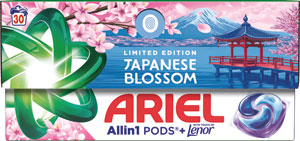 Ariel gélové tablety Japanese Blossom 30 ks