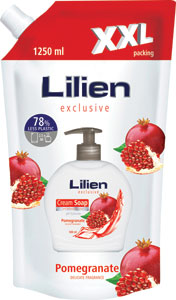 Lilien tekuté mydlo Pomegranate  XXL náhradné balenie 1250 ml
