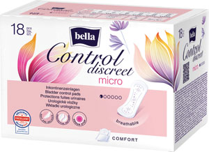 Bella Control urologické vložky Discreet Micro 18 ks