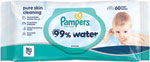 Pampers Wipes vlhčené utierky 99 % water 60 ks - Teta drogérie eshop