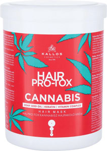 Kallos HAIR PRO-TOX CANNABIS VLASOVÁ MASKA S OLEJOM Z KONOPNÝCH SEMIENOK 1 L