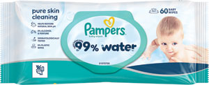 Pampers Wipes vlhčené utierky 99 % water 60 ks