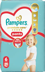 Pampers Premium Pants plienkové nohavičky veľkosť 6 46 ks 13-19 kg