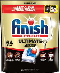 Finish Ultimate Plus kapsuly do umývačky riadu Fresh 64 ks
