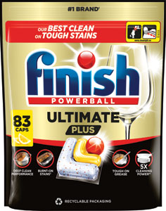 Finish Ultimate Plus kapsuly do umývačky riadu Lemon 83 ks