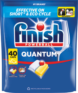 Finish Quantum kapsuly do umývačky riadu Lemon 40 ks
