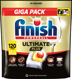 Finish Ultimate Plus kapsuly do umývačky riadu Lemon 120 ks
