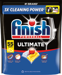 Finish Ultimate kapsuly do umývačky riadu Lemon 55 ks