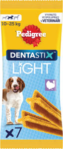 Pedigree pochúťka DentaStix Light Medium 7pack