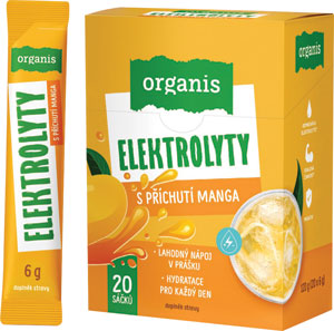 Ogranis Elektrolyty s príchuťou manga v sáčkoch 20x6 g