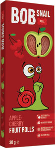 BOB Snail ovocné rolky Jablko Čerešňa 30 g