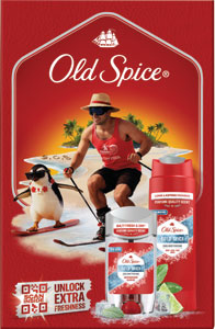 Old Spice darčeková sada Cold Spice gélový antiperspirant 70 ml, sprchový gél 2 v 1 250 ml