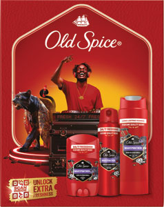 Old Spice darčeková sada Night Panther deo stick 50 ml, sprchový gél 2 v 1 250 ml, deodorant 150 ml